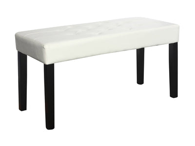 white Upholstered Bench Fresno Collection product image by CorLiving#color_fresno-white