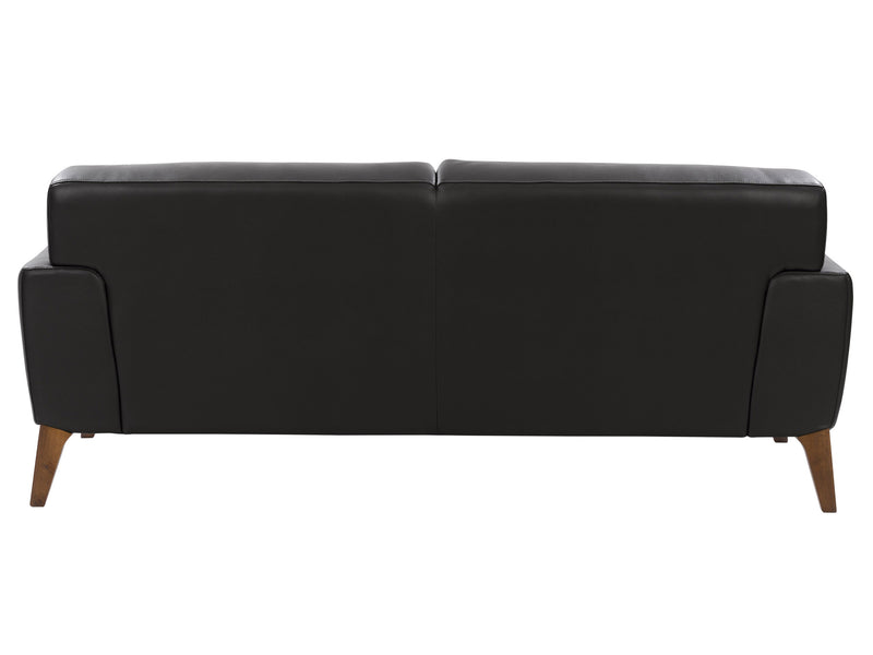 black Faux Leather Sofa London collection product image by CorLiving