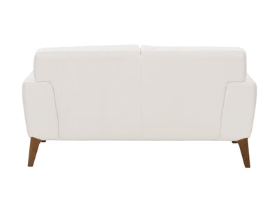 white Faux Leather Loveseat London collection product image by CorLiving#color_white