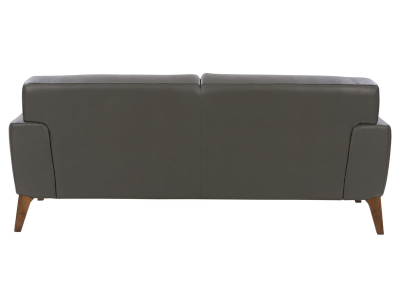 grey Faux Leather Sofa London collection product image by CorLiving