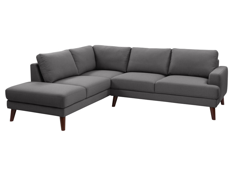 grey Sectional Couch, Left Facing Paris Collection product image by CorLiving