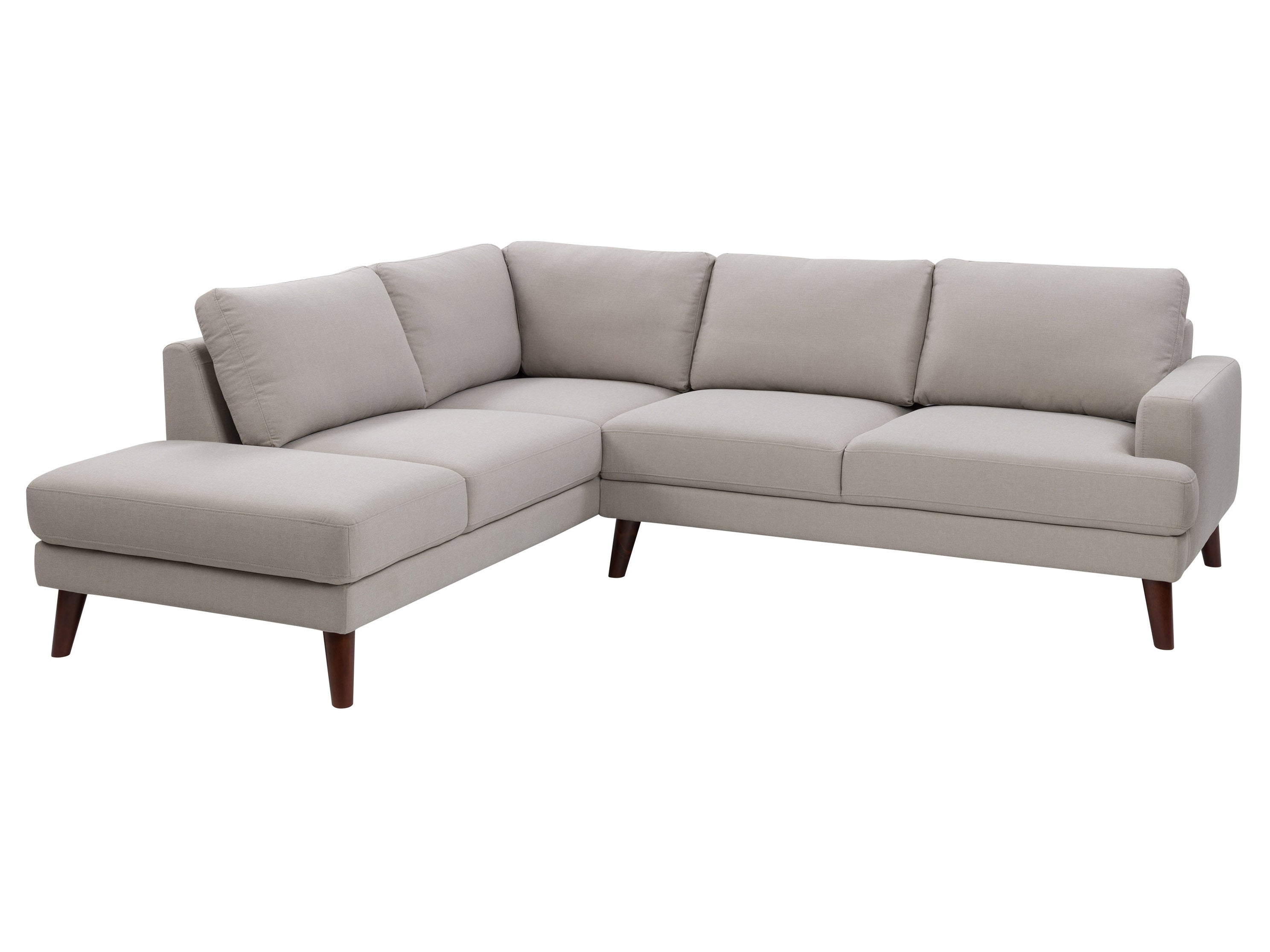 Grey Sectional Couch Modern L Shaped Sofa Left Facing CorLiving Furniture