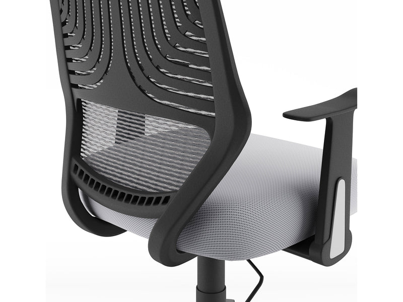 grey Mesh Office Chair Avery Collection detail image by CorLiving