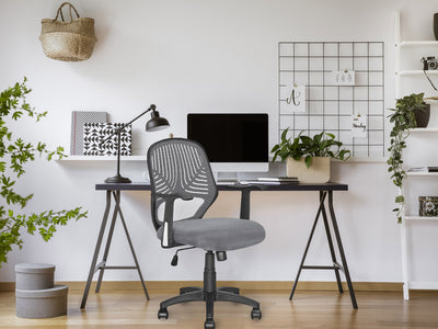 grey Mesh Office Chair Avery Collection lifestyle scene by CorLiving#color_grey