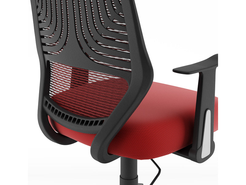 red Mesh Office Chair Avery Collection detail image by CorLiving