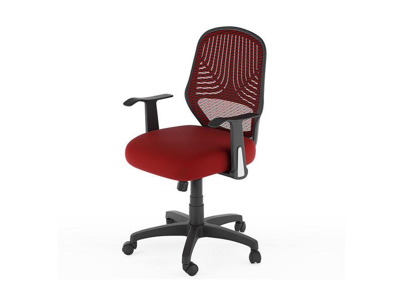 red Mesh Office Chair Avery Collection product image by CorLiving