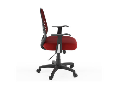 red Mesh Office Chair Avery Collection product image by CorLiving#color_red