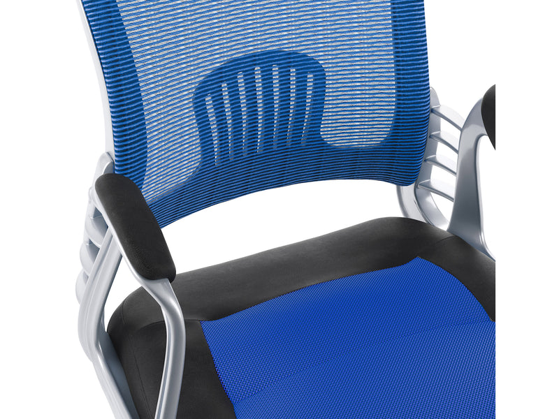 blue Mesh Office Chair Quinn Collection detail image by CorLiving