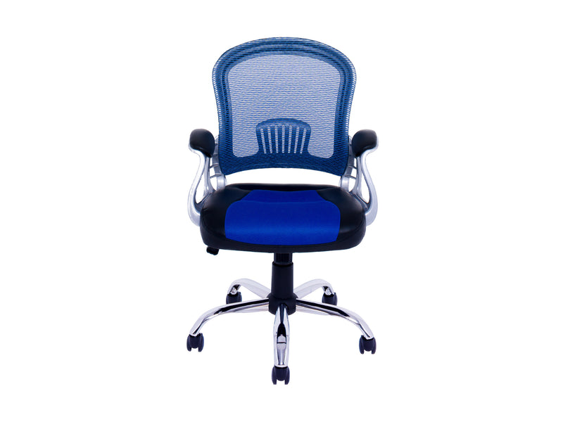 blue Mesh Office Chair Quinn Collection product image by CorLiving