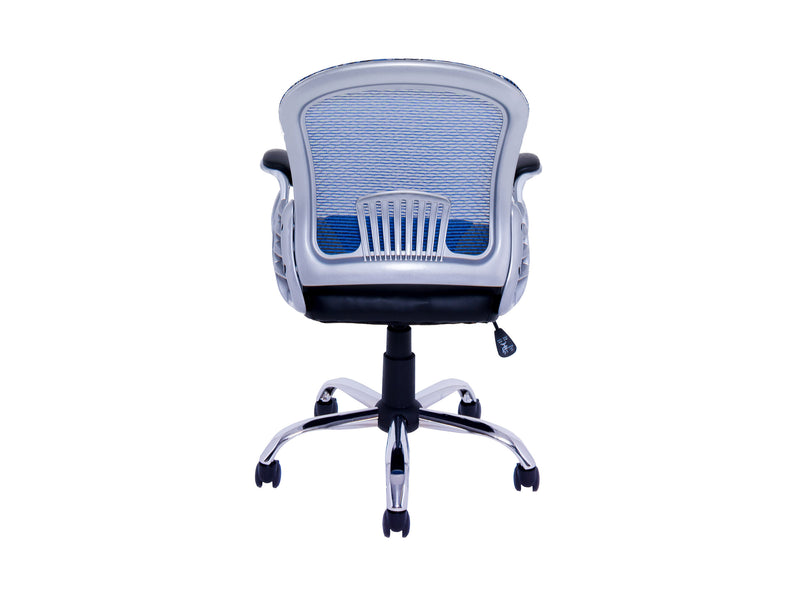 blue Mesh Office Chair Quinn Collection product image by CorLiving
