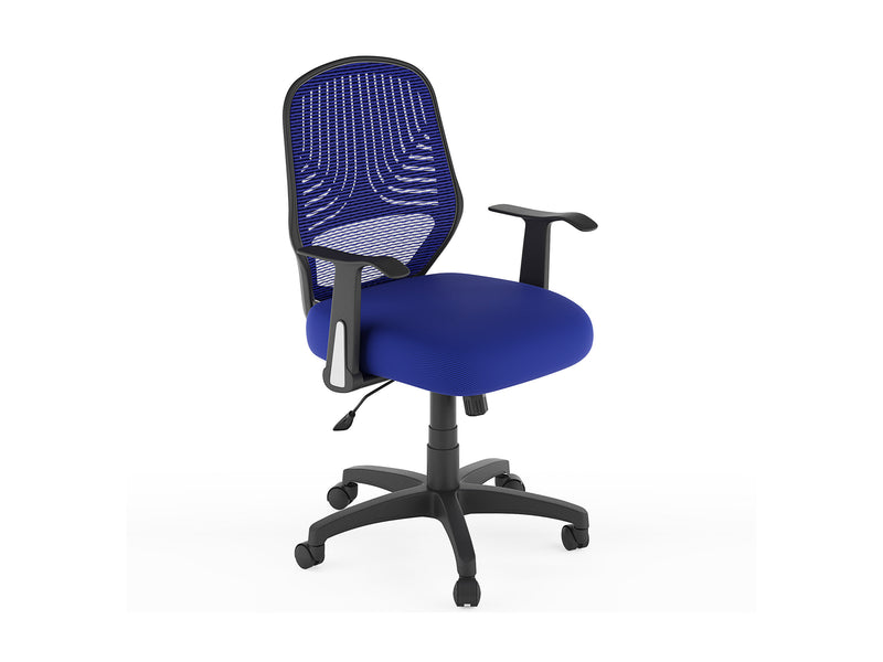 blue Mesh Office Chair Avery Collection product image by CorLiving