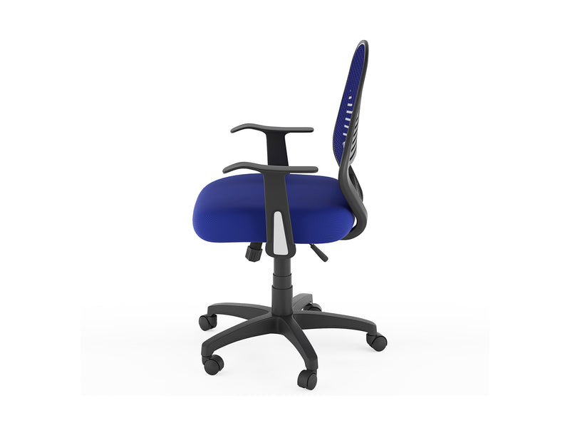 blue Mesh Office Chair Avery Collection product image by CorLiving