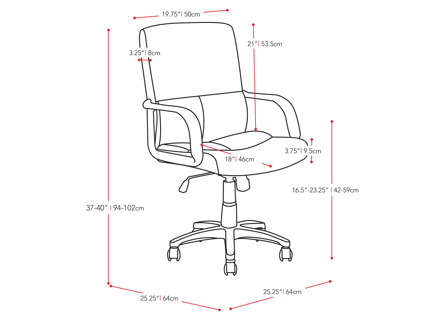 Gray upholstered office chair with a high backrest, tufted detailing, and wooden legs. The chair features a comfortable padded seat and back, perfect for home office or workspace settings.