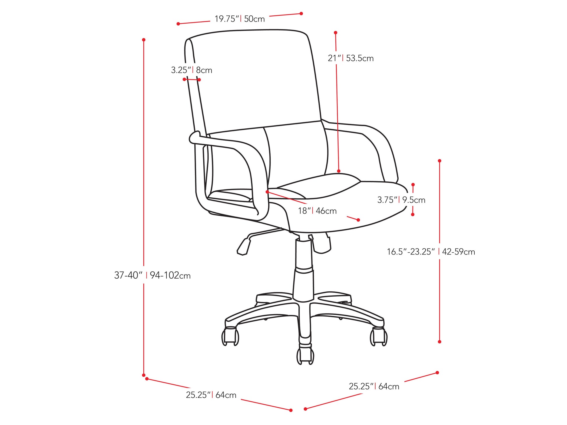 Gray upholstered office chair with a high backrest, tufted detailing, and wooden legs. The chair features a comfortable padded seat and back, perfect for home office or workspace settings.