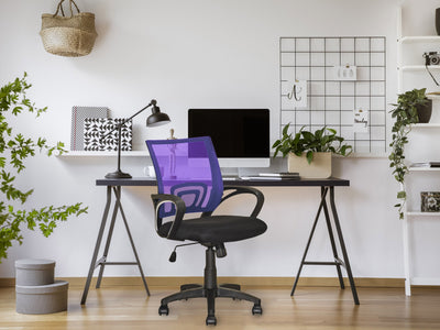 purple Mesh Back Office Chair Jaxon Collection lifestyle scene by CorLiving#color_purple