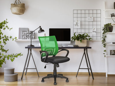 light green Mesh Back Office Chair Jaxon Collection lifestyle scene by CorLiving#color_light-green