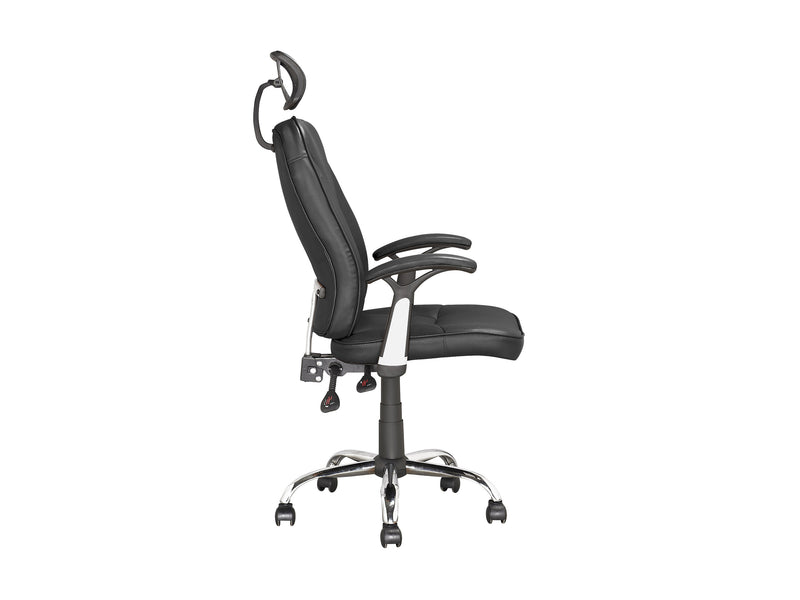 black Reclining Office Chair Brooks Collection product image by CorLiving