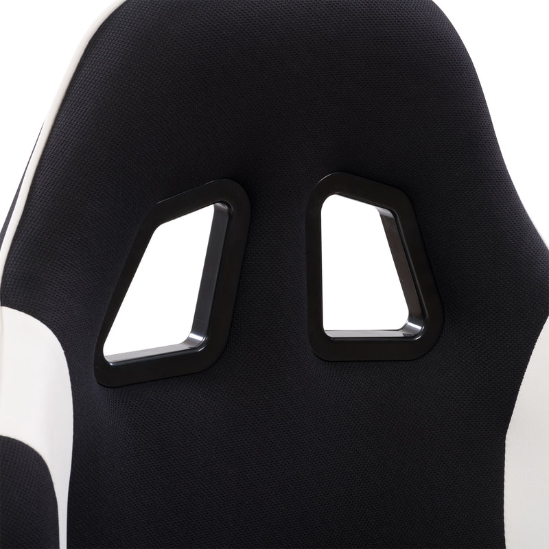 black and white Ergonomic Gaming Chair Workspace Collection detail image by CorLiving