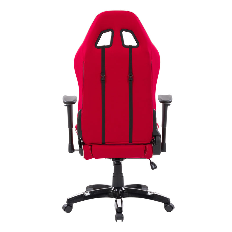 red and white Ergonomic Gaming Chair Workspace Collection product image by CorLiving