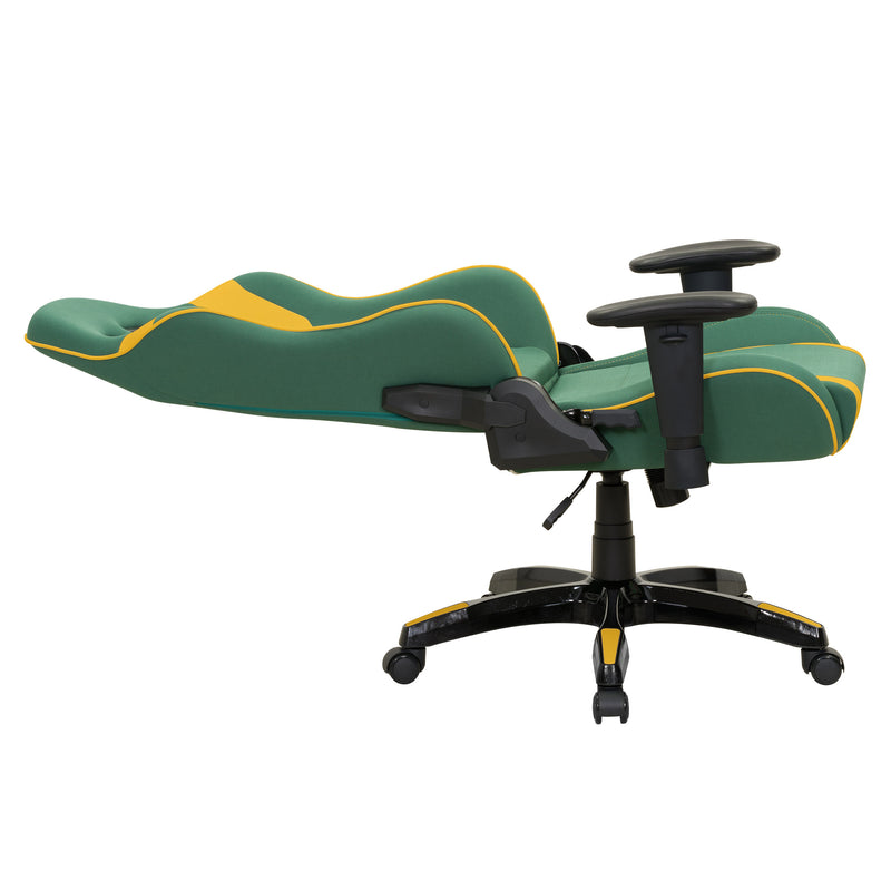 green and yellow Ergonomic Gaming Chair Workspace Collection product image by CorLiving