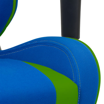 blue and green Ergonomic Gaming Chair Workspace Collection detail image by CorLiving#color_blue-and-green