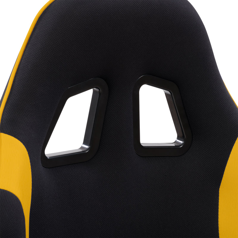 black and yellow Ergonomic Gaming Chair Workspace Collection detail image by CorLiving