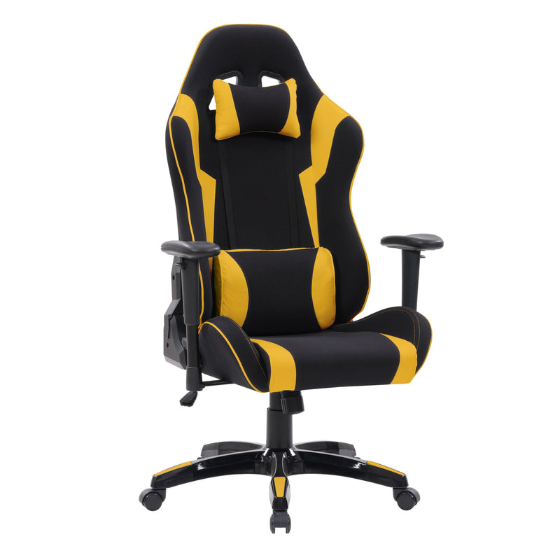 black and yellow Ergonomic Gaming Chair Workspace Collection product image by CorLiving