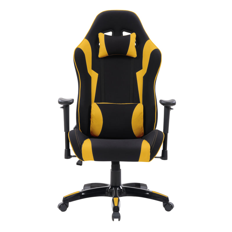 black and yellow Ergonomic Gaming Chair Workspace Collection product image by CorLiving