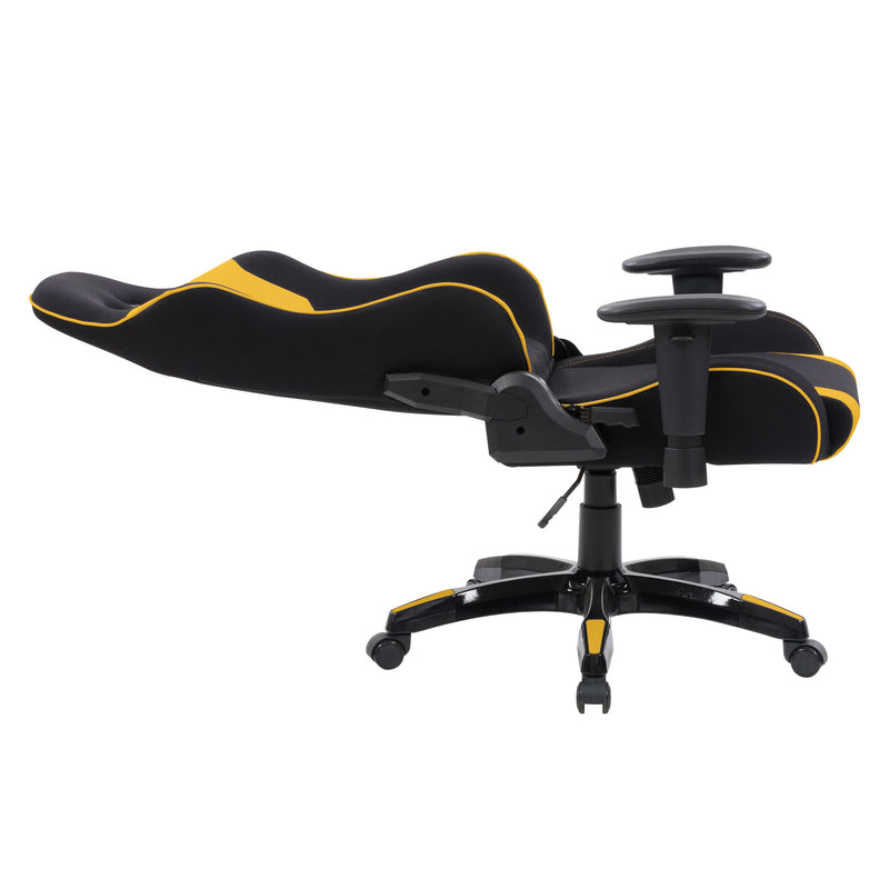 black and yellow Ergonomic Gaming Chair Workspace Collection product image by CorLiving