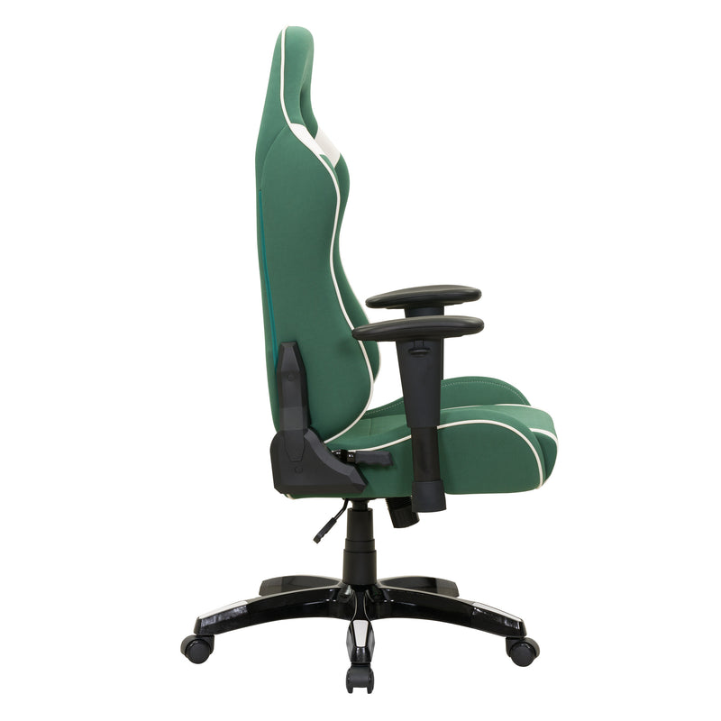 green and white Ergonomic Gaming Chair Workspace Collection product image by CorLiving