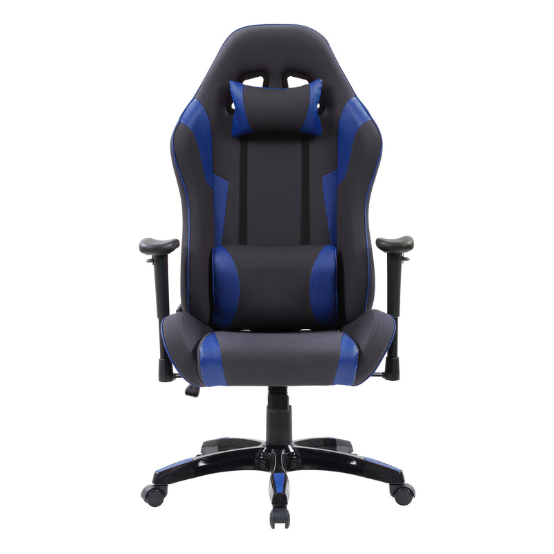 grey and blue Ergonomic Gaming Chair Workspace Collection product image by CorLiving