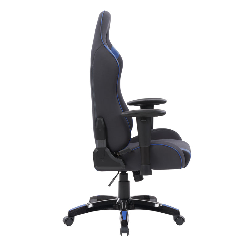 grey and blue Ergonomic Gaming Chair Workspace Collection product image by CorLiving