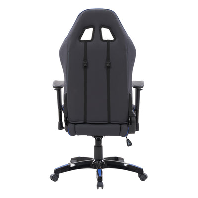 grey and blue Ergonomic Gaming Chair Workspace Collection product image by CorLiving#color_grey-and-blue