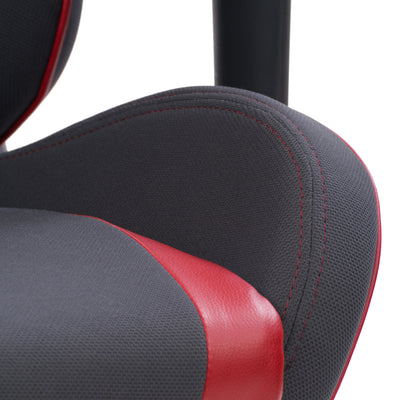 grey and red Ergonomic Gaming Chair Workspace Collection detail image by CorLiving#color_grey-and-red