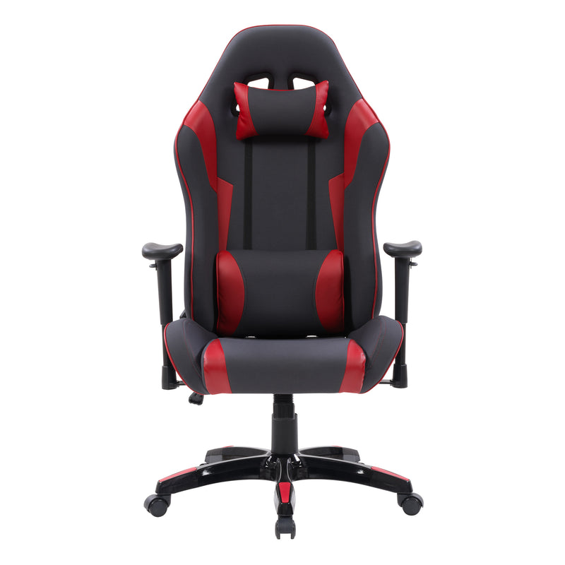 grey and red Ergonomic Gaming Chair Workspace Collection product image by CorLiving