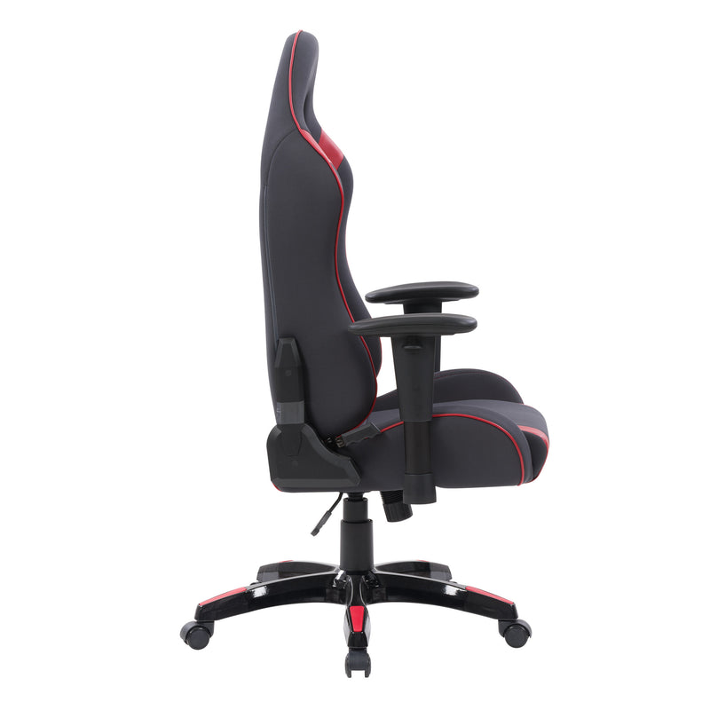 grey and red Ergonomic Gaming Chair Workspace Collection product image by CorLiving