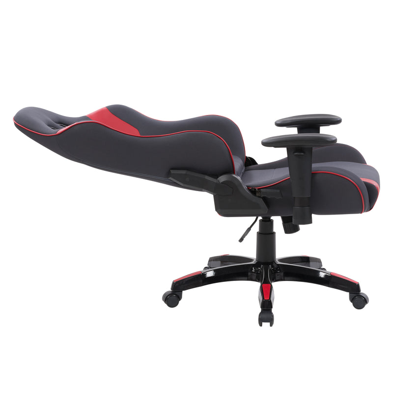 grey and red Ergonomic Gaming Chair Workspace Collection product image by CorLiving