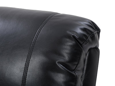 black Power Recliner with Cup Holder Ophelia Collection detail image by CorLiving#color_black