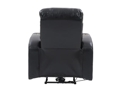 black Power Recliner with Cup Holder Ophelia Collection product image by CorLiving#color_black