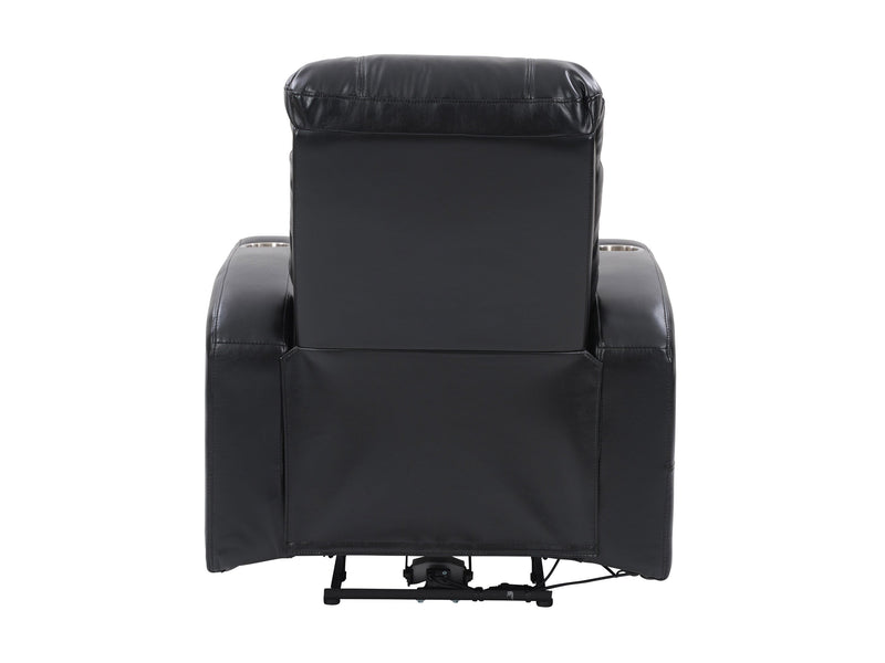 black Power Recliner with Cup Holder Ophelia Collection product image by CorLiving