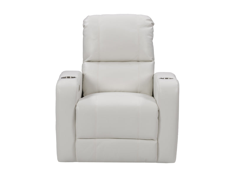 white Power Recliner with Cup Holder Ophelia Collection product image by CorLiving