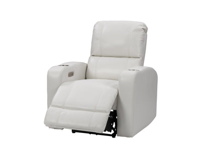 white Power Recliner with Cup Holder Ophelia Collection product image by CorLiving#color_white