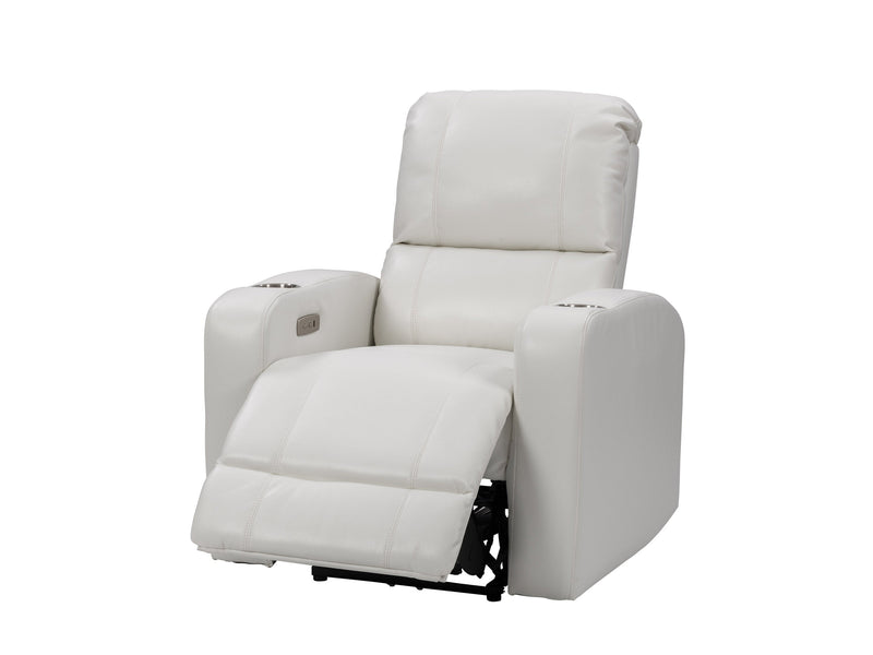 white Power Recliner with Cup Holder Ophelia Collection product image by CorLiving