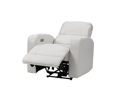 white Power Recliner with Cup Holder Ophelia Collection product image by CorLiving#color_white