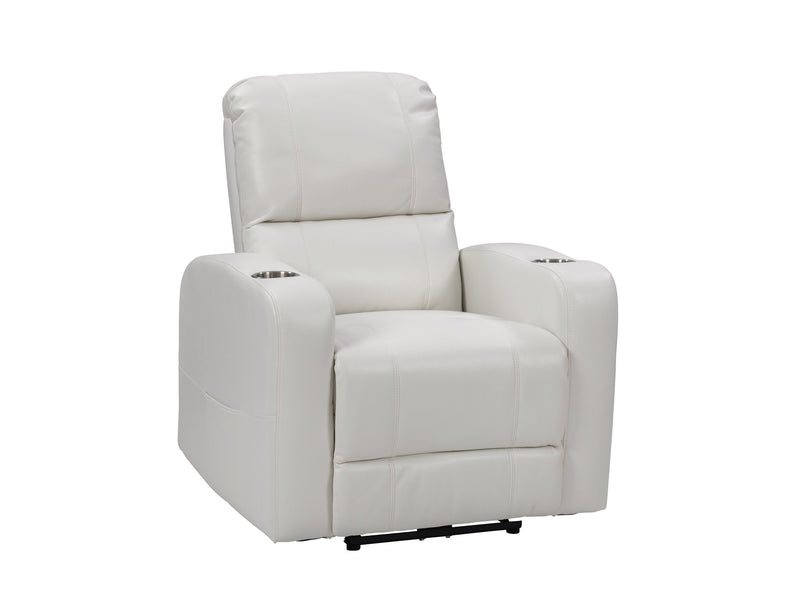 white Power Recliner with Cup Holder Ophelia Collection product image by CorLiving