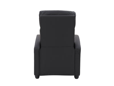 black Push Back Recliner Ophelia Collection product image by CorLiving#color_black