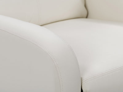white Push Back Recliner Ophelia Collection detail image by CorLiving#color_white