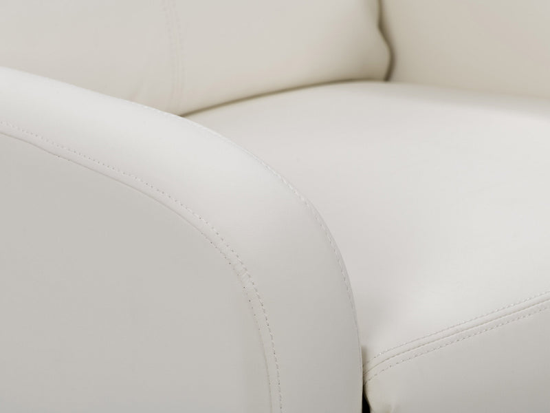 white Push Back Recliner Ophelia Collection detail image by CorLiving