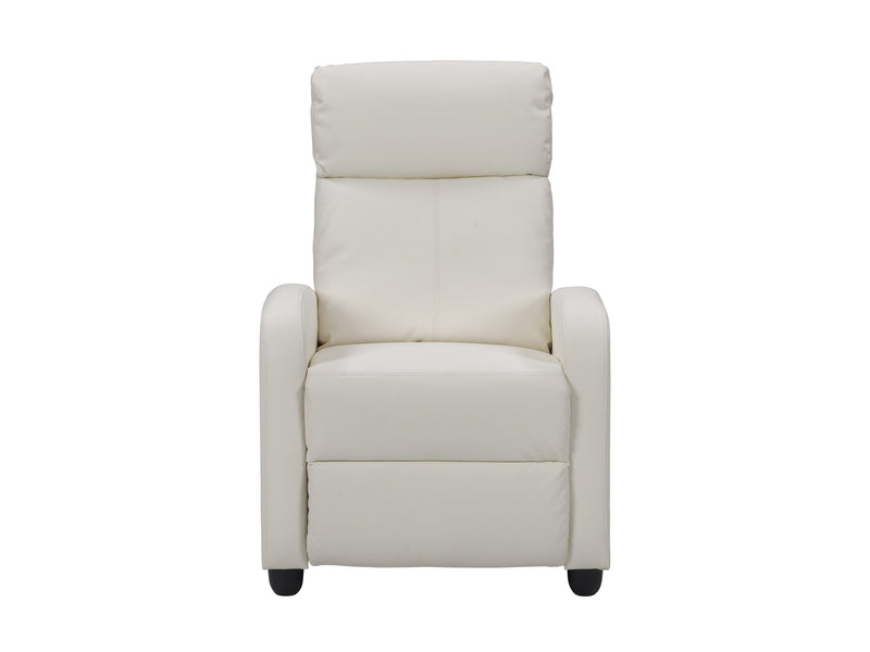 white Push Back Recliner Ophelia Collection product image by CorLiving