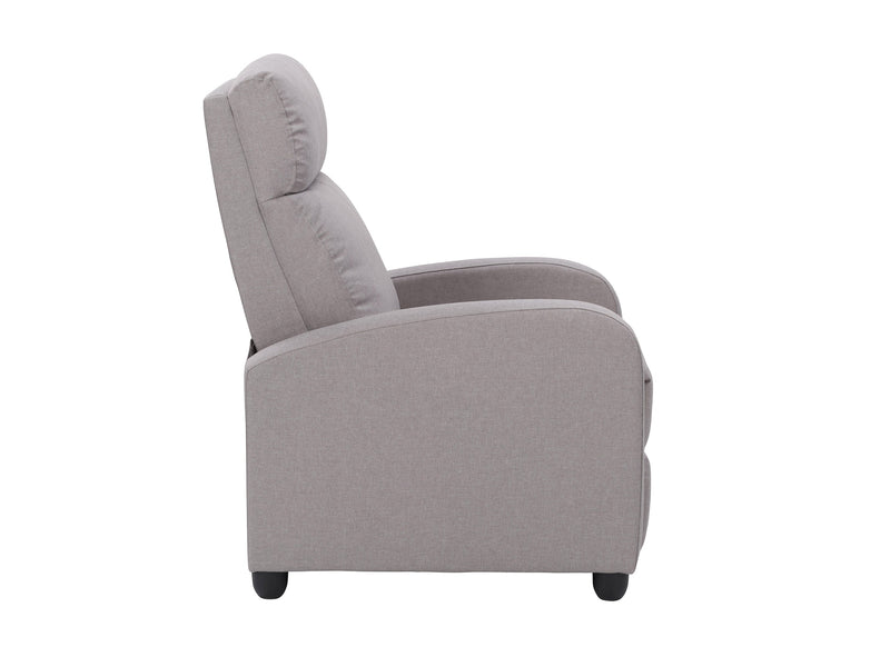 light grey Push Back Recliner Ophelia Collection product image by CorLiving